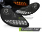 Preview: LED Tagfahrlicht Design Scheinwerfer für Porsche Boxster 986 / 911 996 96-04 schwarz mit LED Blinker